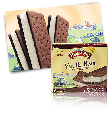 Turkey Hill Vanilla Bean Ice Cream Sandwiches